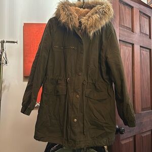 Lucky Brand parka, 100% cotton shell, size xl